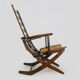 Beech armchair, deckchair by Triconfort, France 1960