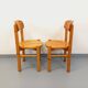 Set of 2 vintage Scandinavian chairs by Rainer Daumiller in pine from the 1960s.