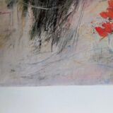 Wildflower bouquet, printed poster on vellum paper.