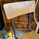 Chaise d’écolier enfant bois et métal