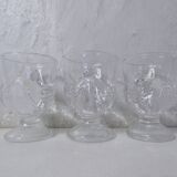 transparent chicken egg cups