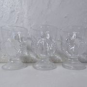 transparent chicken egg cups
