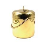 Hollywood regency gold Ice Bucket, Lira Italy ca. 1980s