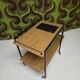 1970s vintage bar cart