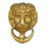 Lion head door knocker