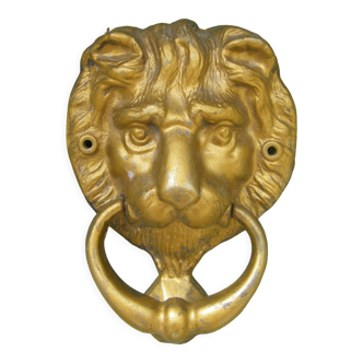 Lion head door knocker