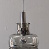Smoked glass suspension from the 60s/70s by Limburg