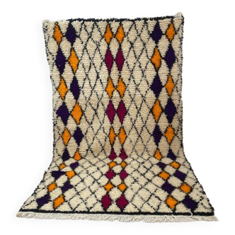Handcrafted Moroccan Berber carpet 190 x 100 CM