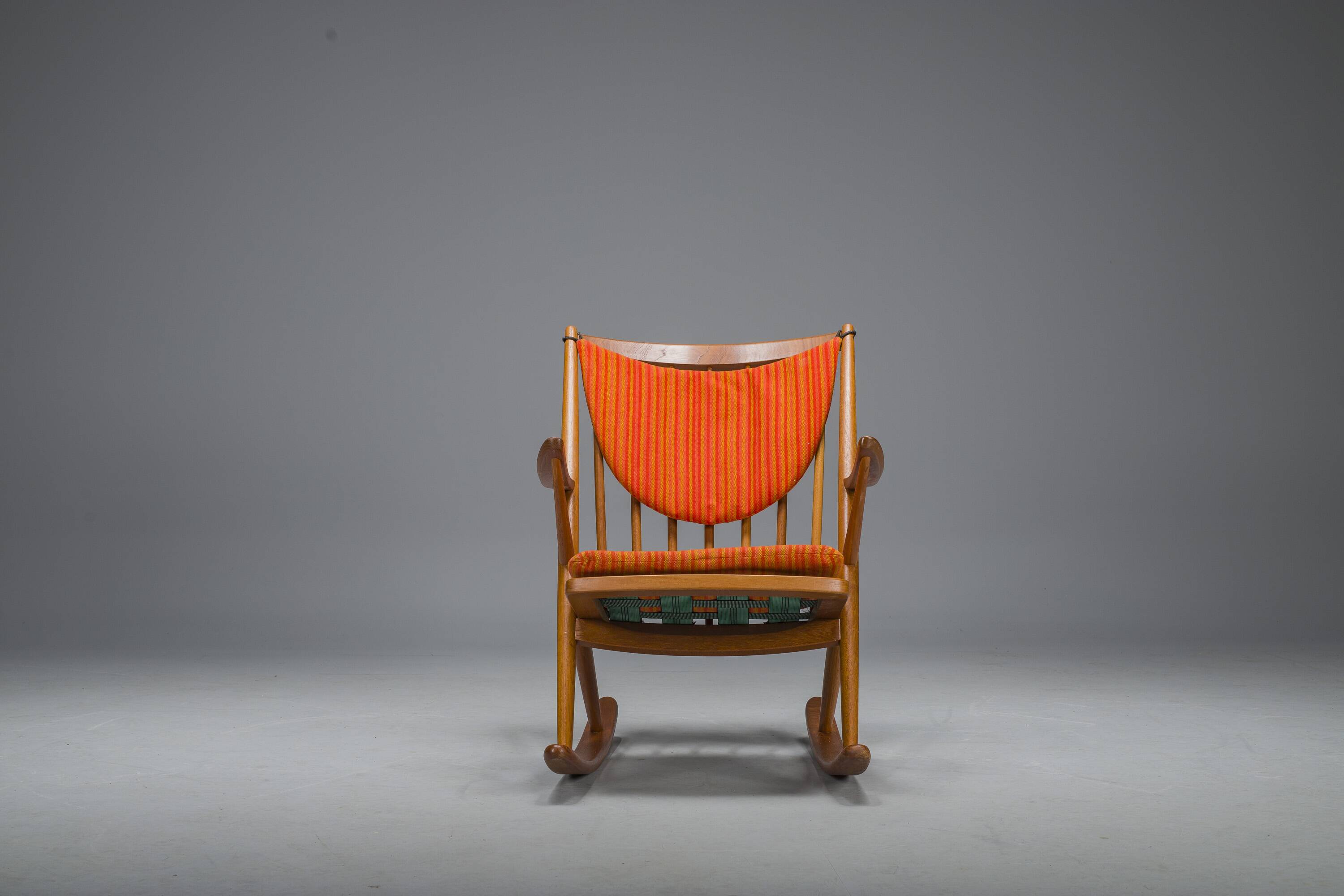 No. 182 Teak Rocking Chair by Frank Reenskaug for Bramin, 1960s