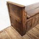 Banc d'église coffre en bois XVIIIème