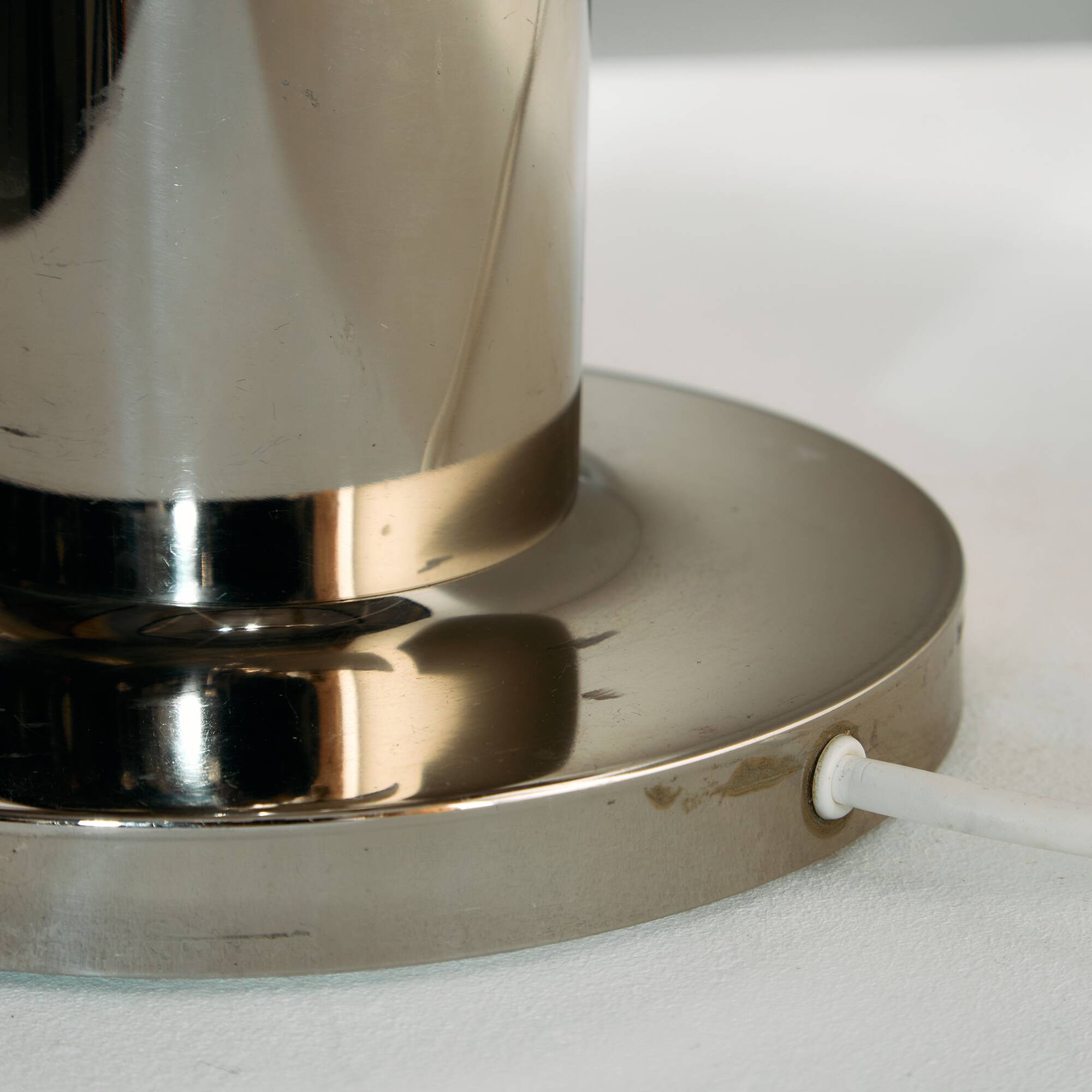 Lampe de table chromée, lot de 2