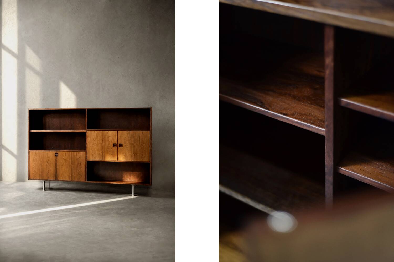 Mid-Century Scandinavian Modern Rosewood Highboard with Bar  from Herning