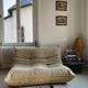 2-seater Sofa Togo Line Roset worn beige fabric