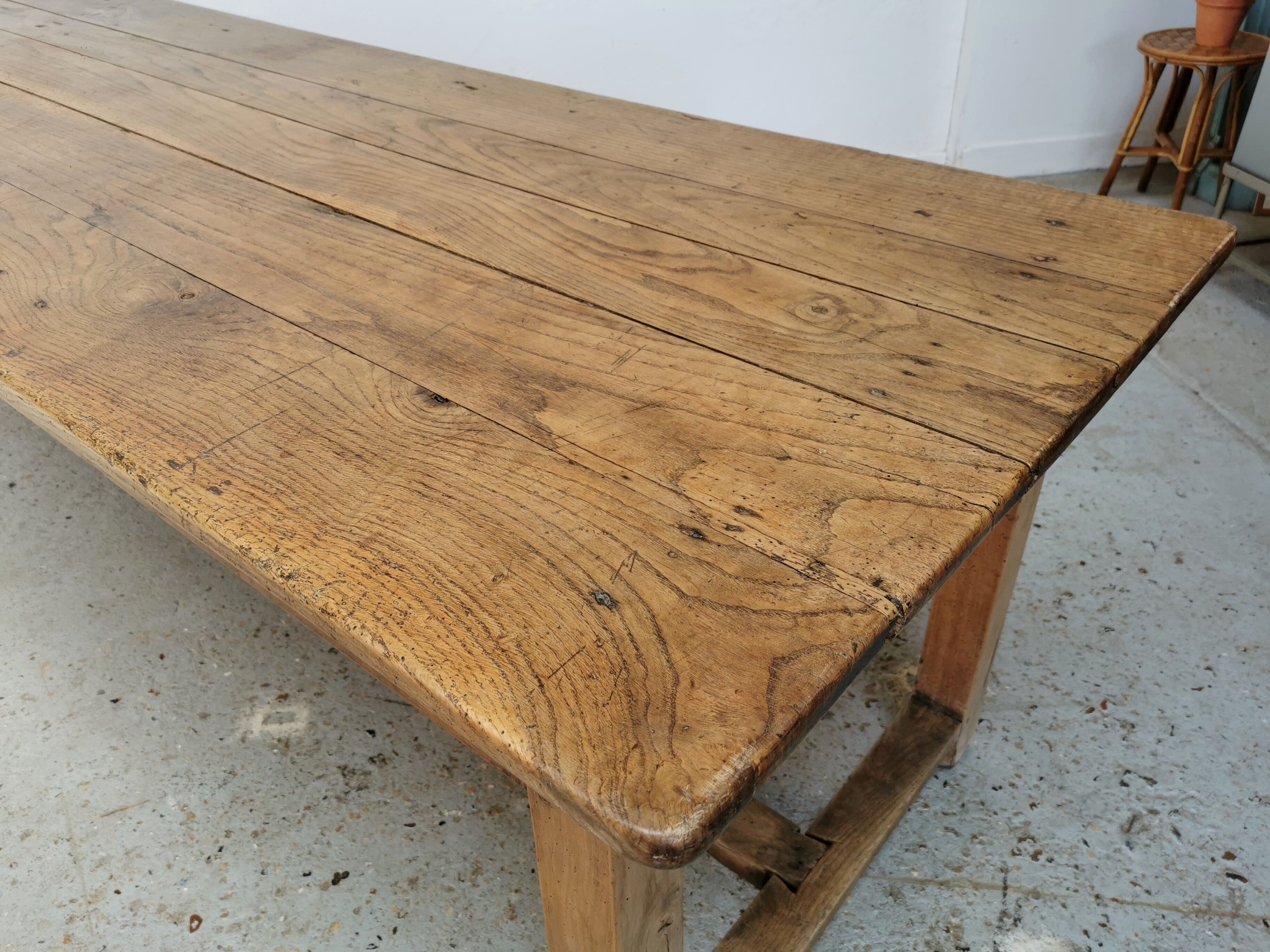 Table de ferme en chêne 260cm
