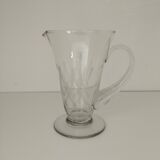 Elegant jug - carafe from the Manufacture Royale in Bayel crystals - 1950 - Midcentury - Vintage