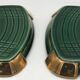 Set of 3 ART CERAMIC TRIVETS and BOTTLES by Poët Laval