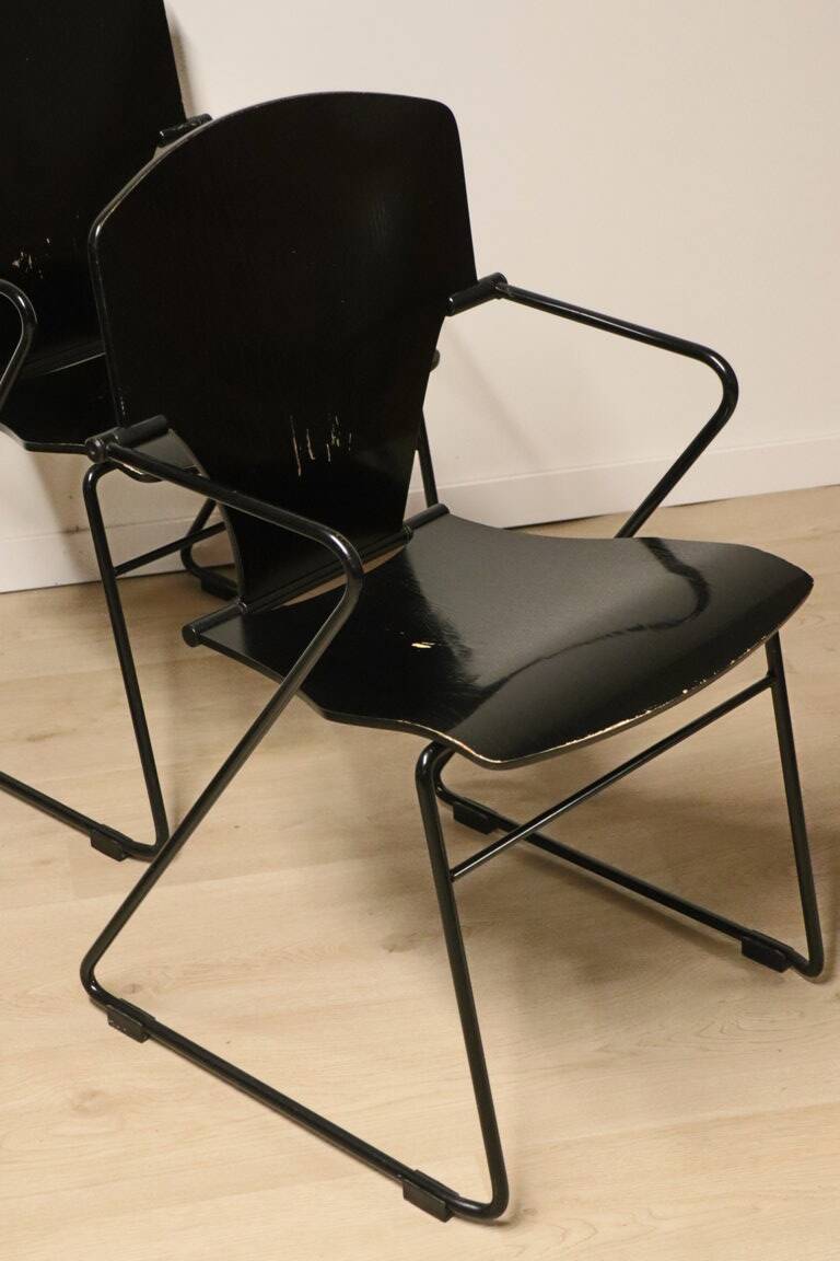 Série de 6 chaises EGOA 300 par Josep Mora - 1980
