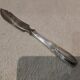 Butter knife with silver metal handle, goldsmith SFAM art deco style