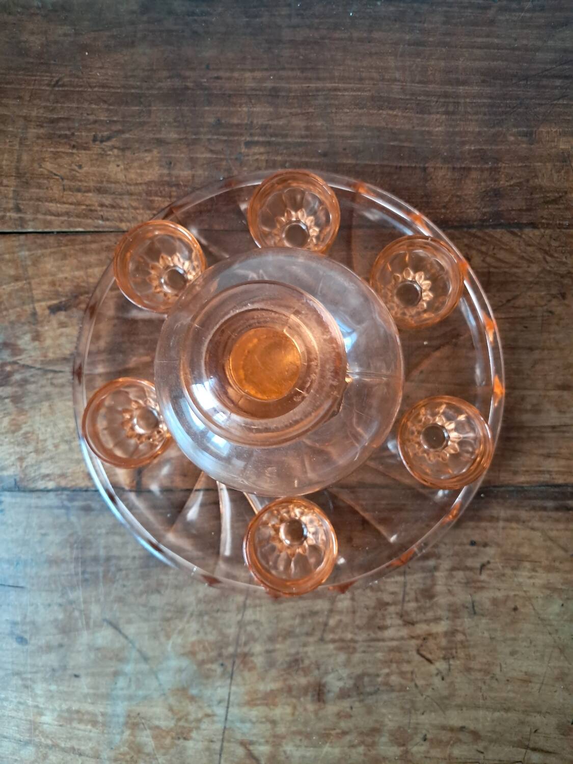 Pink alcohol service, 1960s