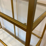 Set of 2 glass shelves