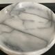 Empty pocket on vintage stand in white marble 70s