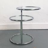 3-storey glass side table
