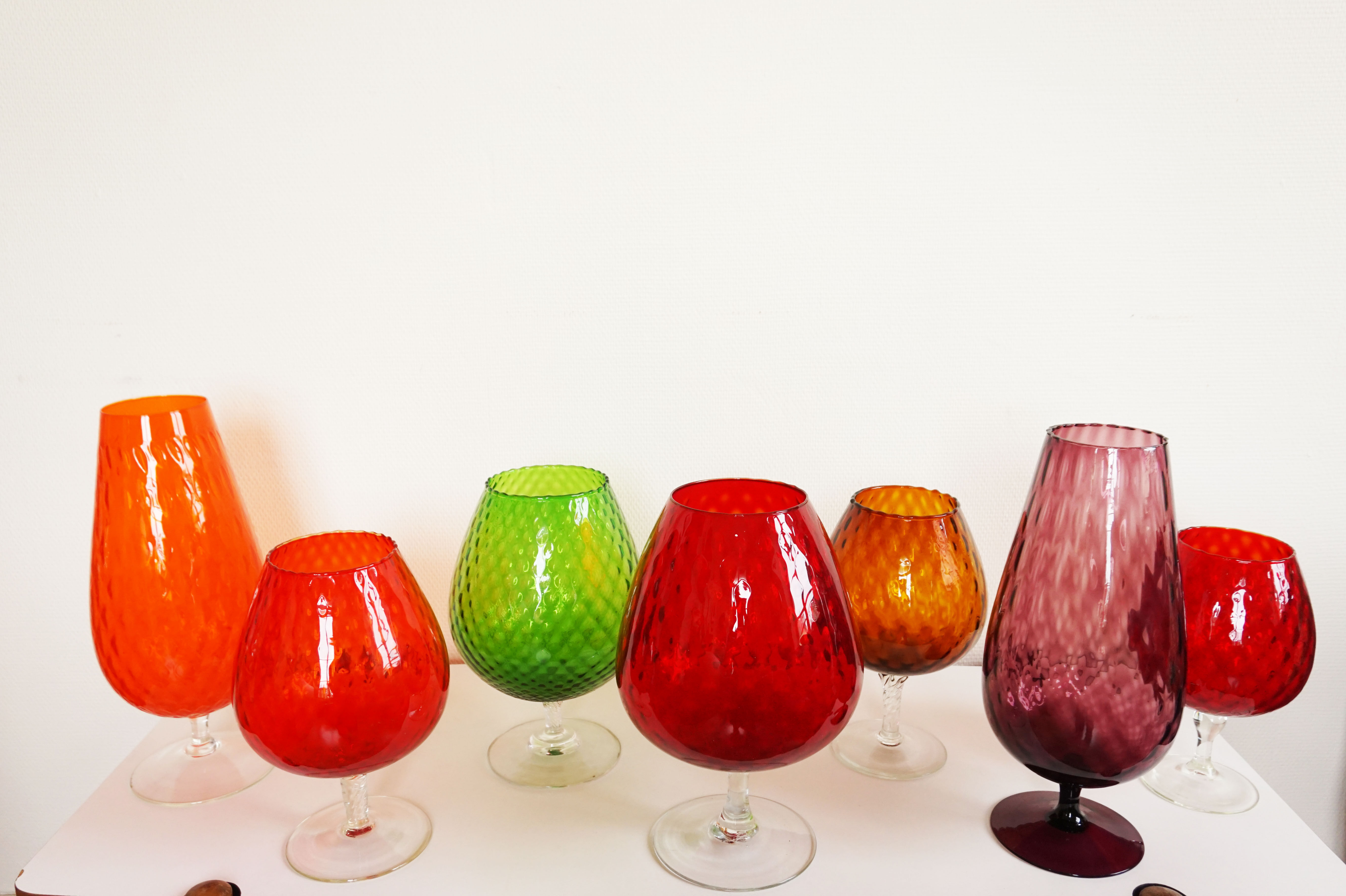 Italian empoli vintage vase 1950