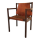 Vintage Leather Armchair: Janez Lajovic PRISANK Model, Mid-Century Modern