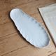 Large vintage white porcelain shell serving platter XXL
