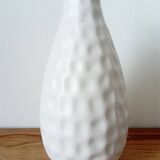 small white honeycomb ceramic vase
