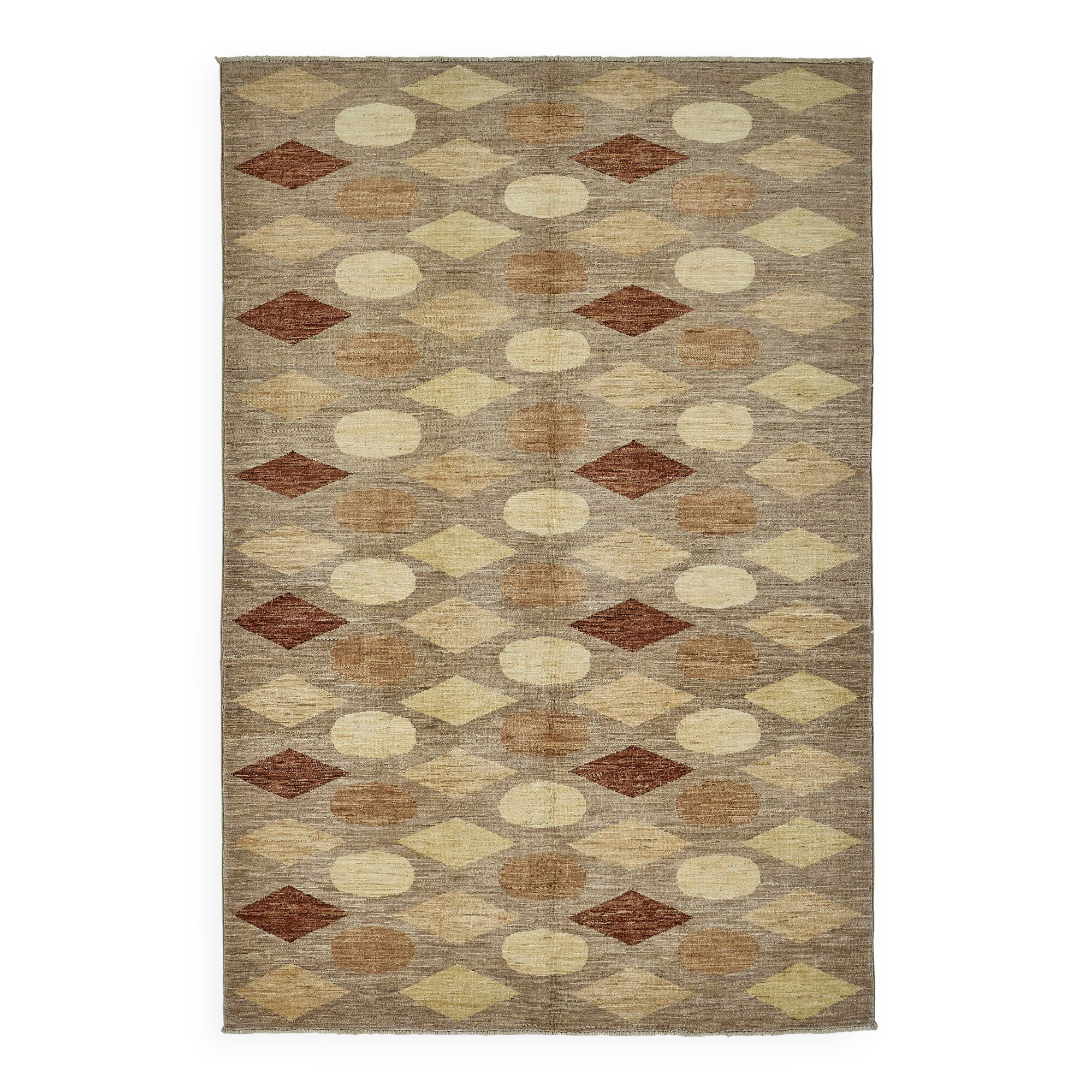 Turkish Handknotted Wool Oushak Rug 168 cm x 252 cm