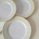 Five dessert plates from the 50s
