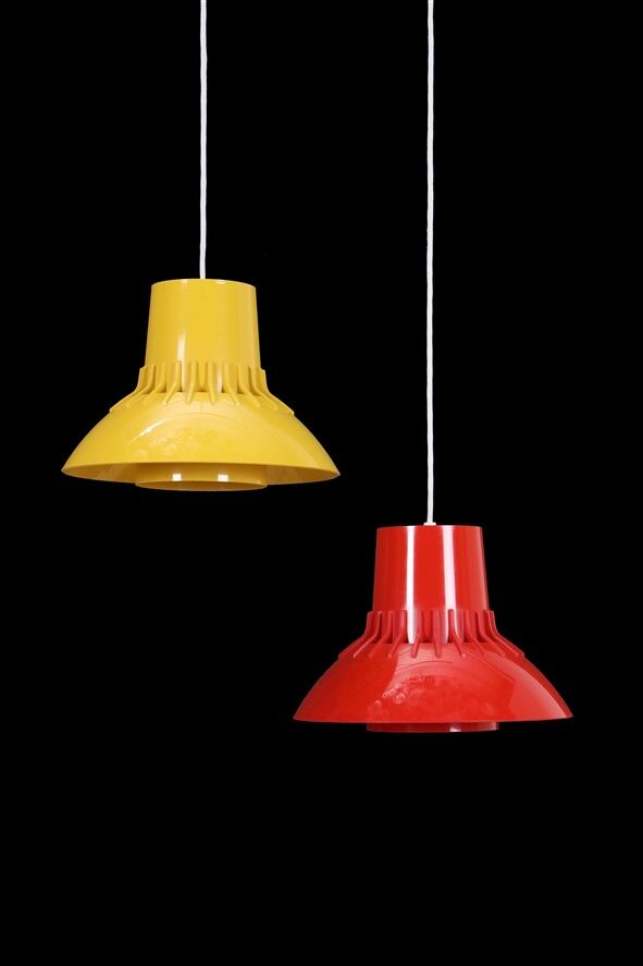 Yellow Nordisk Solar Compagni / Svend Middelboe  “Nord-Lite” pendant lamp
