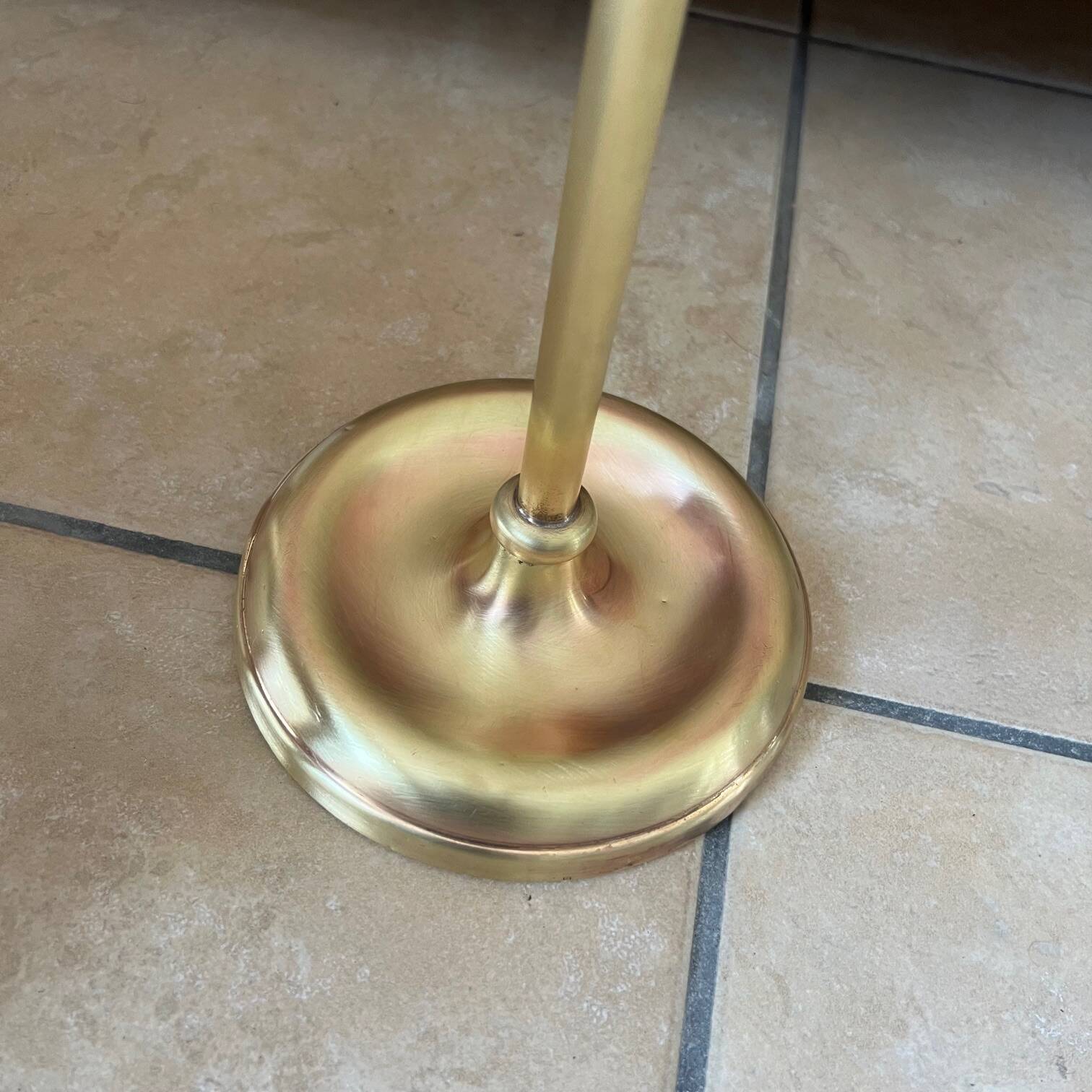 Gold-plated brass ashtray