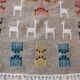 Handmade multicolored Berber pattern kilim rugs 70x120cm