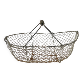 Old wire apple basket