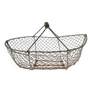 Ancien panier à pommes grillagé