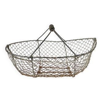 Old mesh apple basket