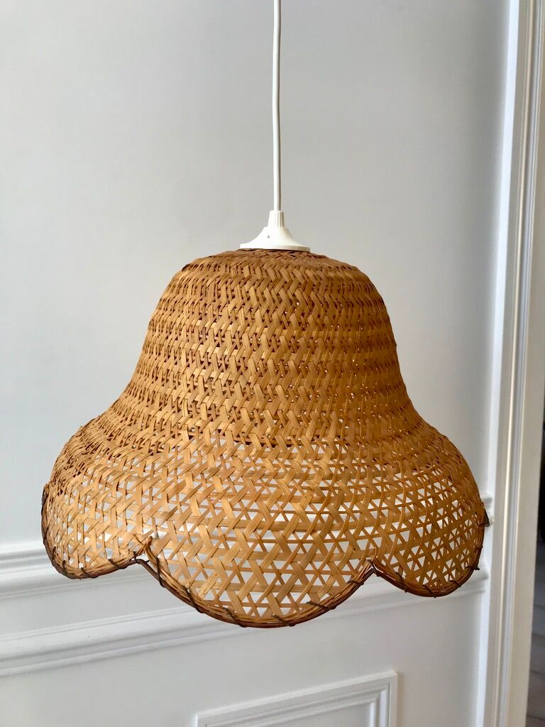 Rattan suspension flower petals 60s-70s