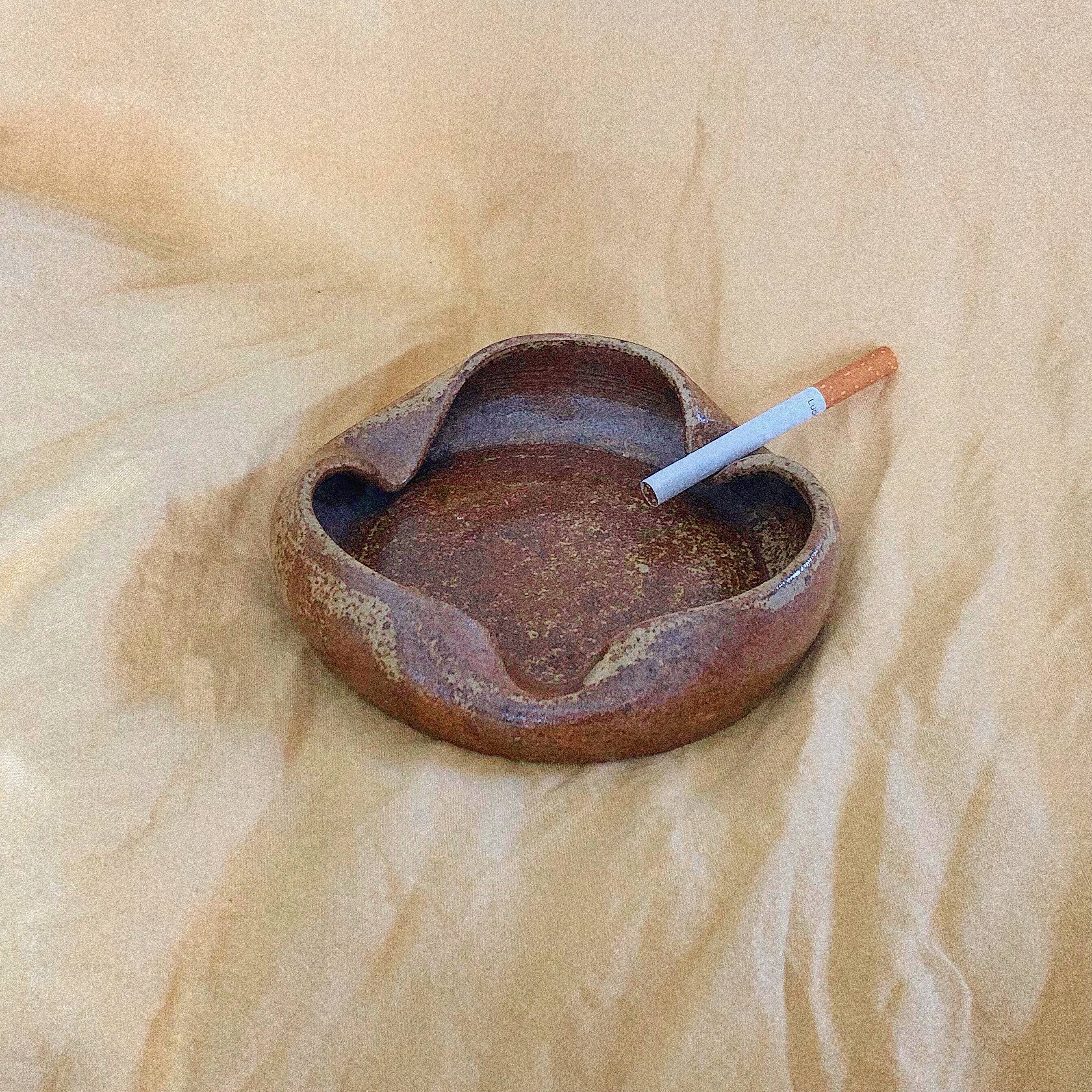 Vintage sandstone ashtray