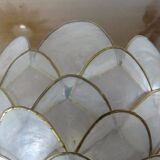 Mother-of-pearl wall " lotus flower " 70s 80s