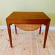 Vintage Danish teak sewing table by Severin Hansen for Haslev Furniture 1960