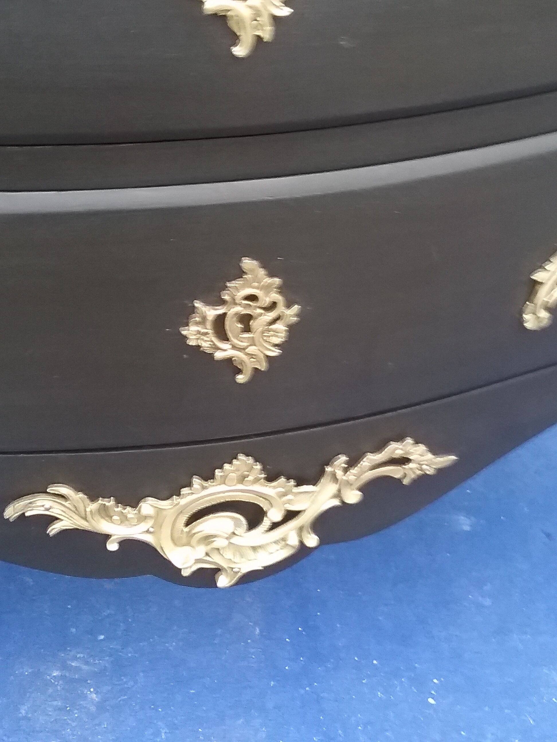 Commode style L XV black