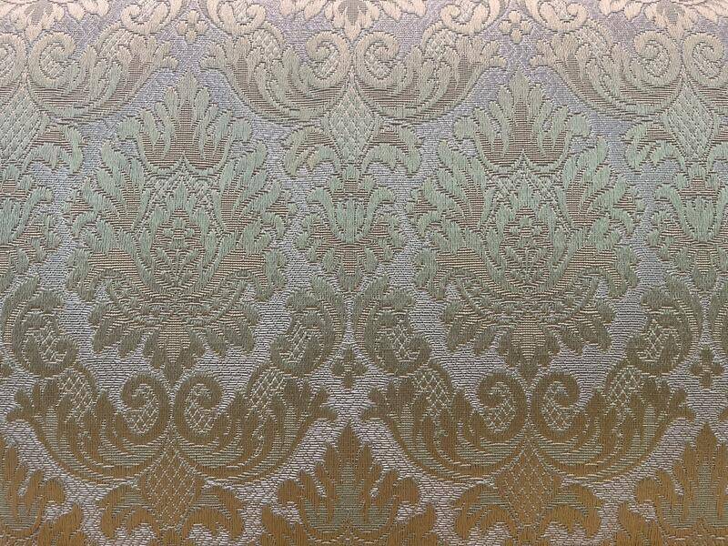 Sofa - Louis XV style bench in yellow silk