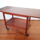 Johannes Andersen teak rolling trolley