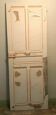 Passage door with three molded panels in solid fir, 20th century