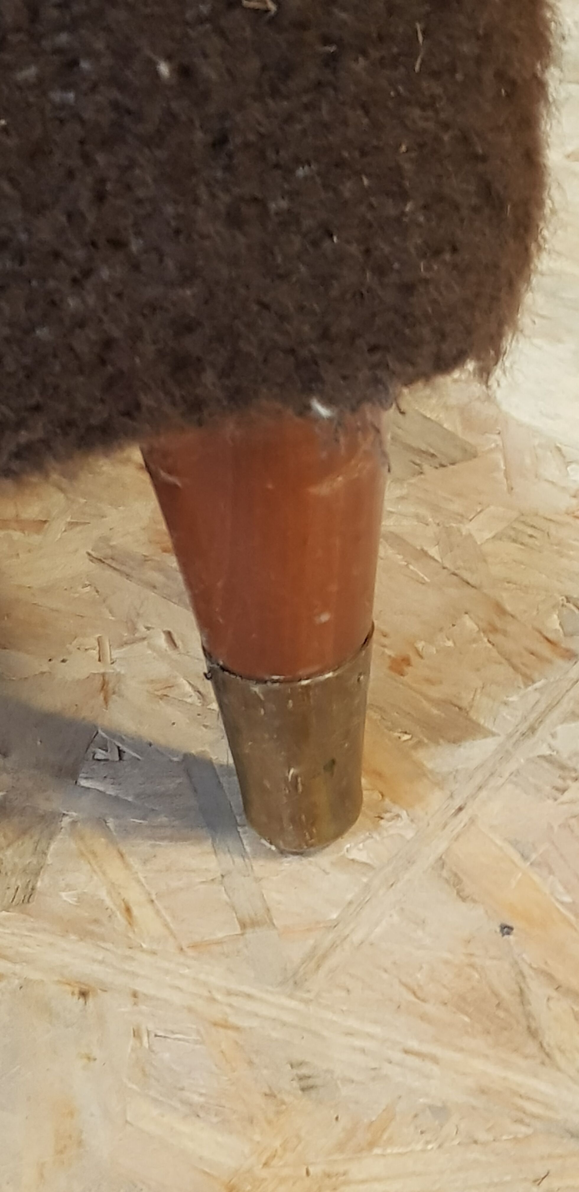 Italian design heater 70's chocolate