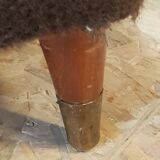 Italian design heater 70's chocolate