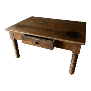 Table de salon en bois, - tiroir