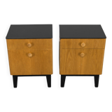 Ensemble de deux tables de nuit par Halabala pour UP Zavody, années 1950